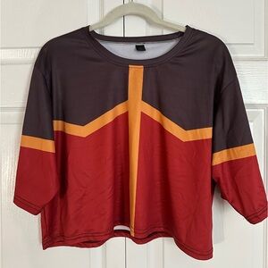 Large (L) Fire Nation Athletic Crop Top